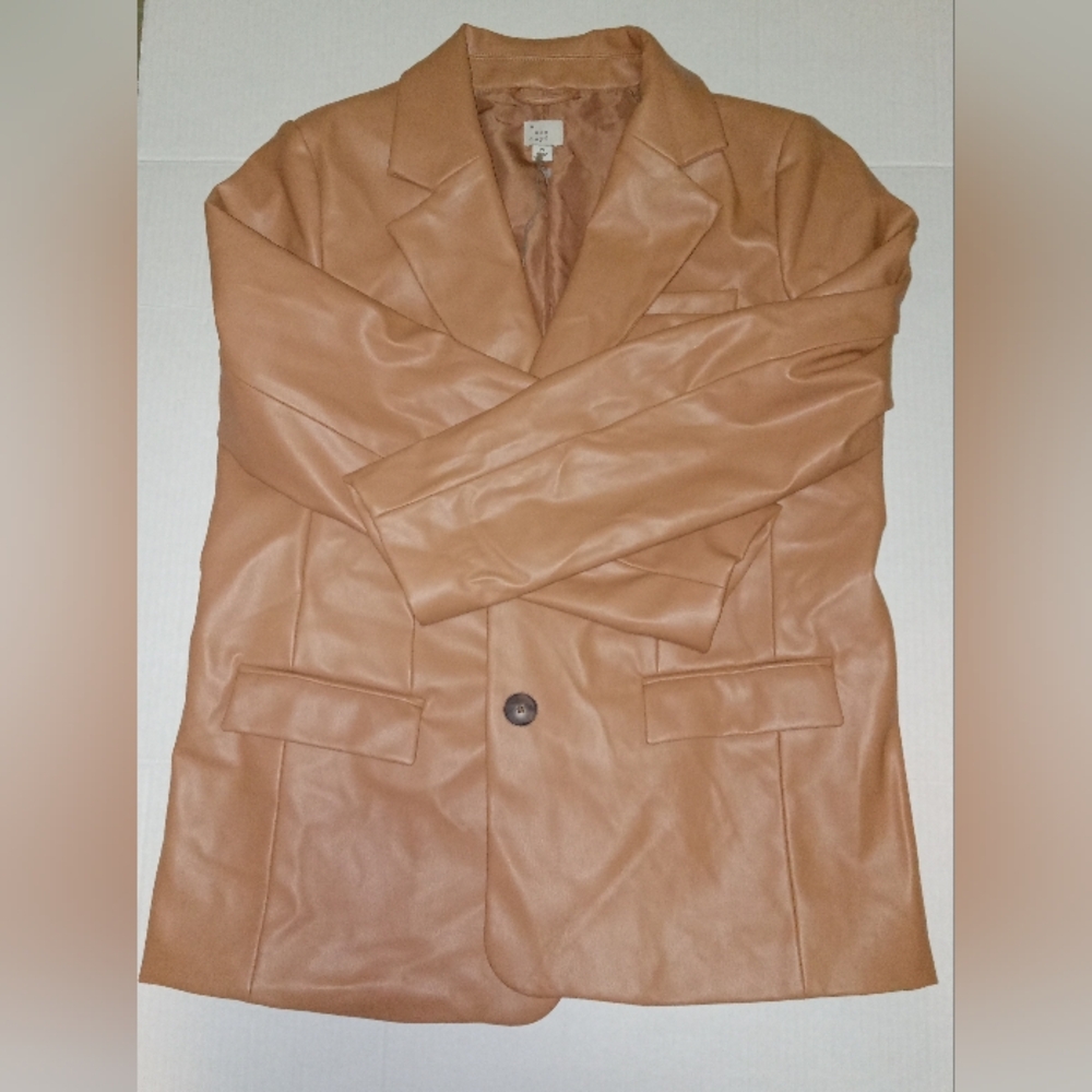 A New Day Jacket Coat Tan Sleek Medium and Large